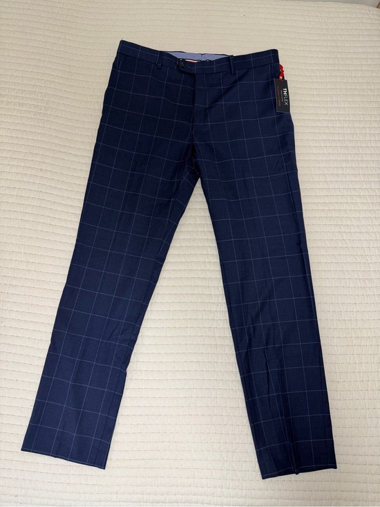 Tommy Hilfiger Other - Tommy Hilfiger Navy Windowpane Dress Pants